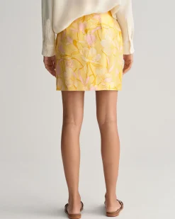 Magnolia Print Mini Wrap Skirt