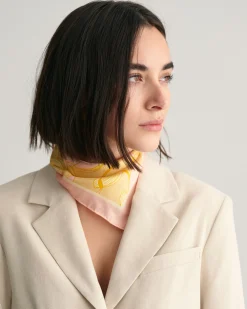 Magnolia Print Silk Scarf