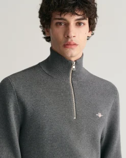 Milano Knit Cotton Half-Zip Sweater