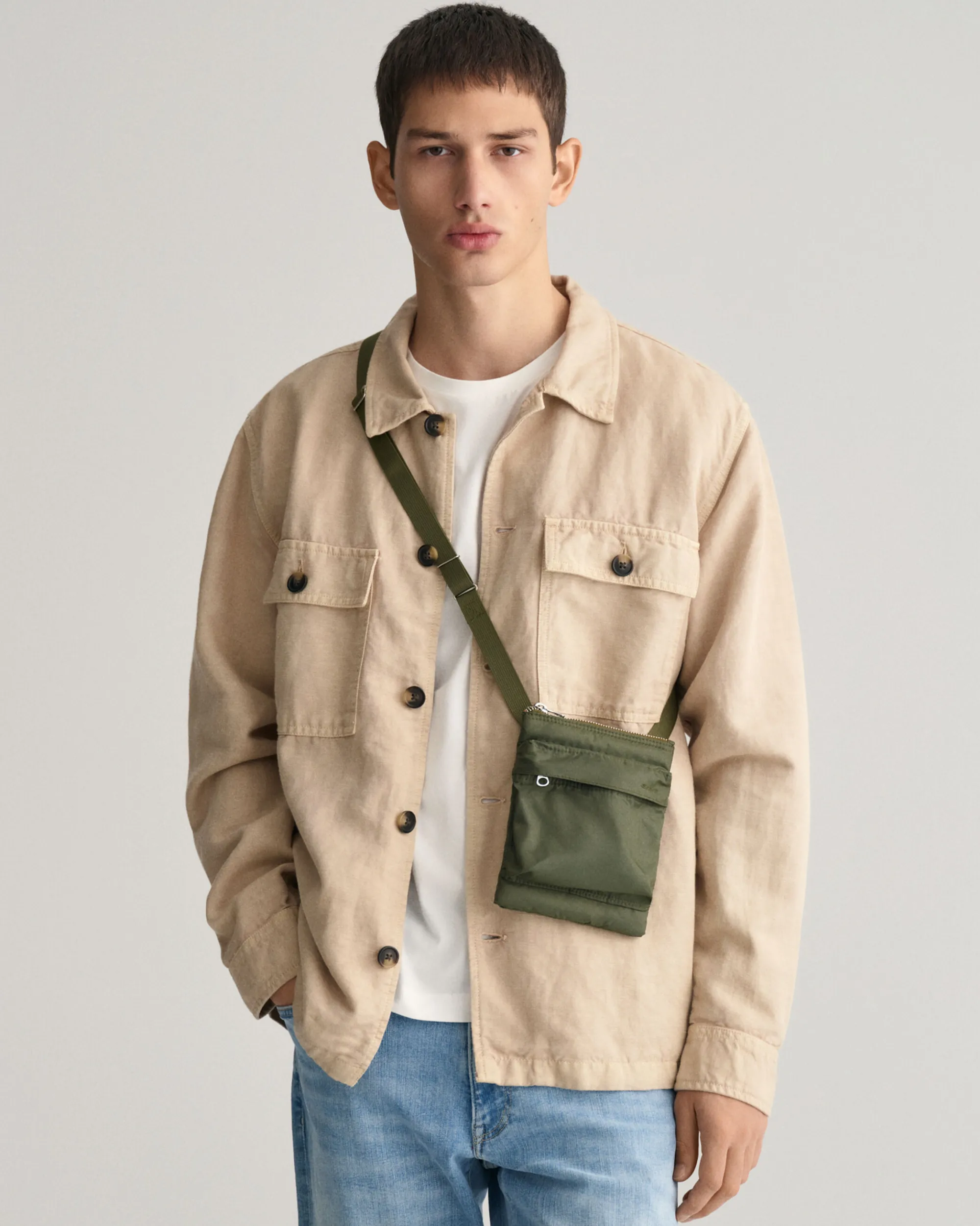 Nylon Passport Bag