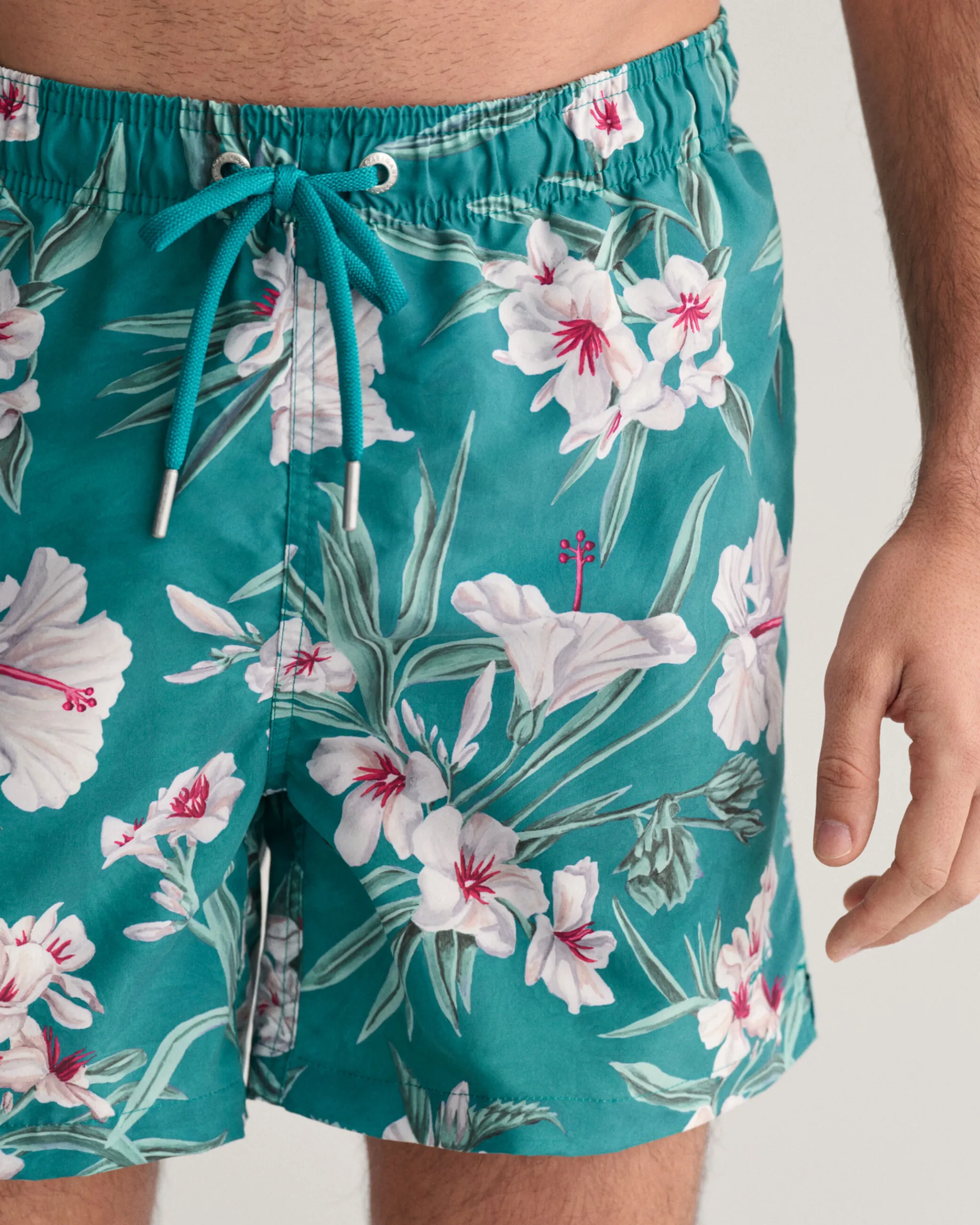 Oleander Print Swim Shorts