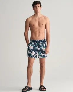 Oleander Print Swim Shorts