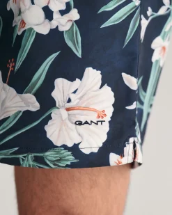 Oleander Print Swim Shorts