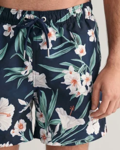 Oleander Print Swim Shorts