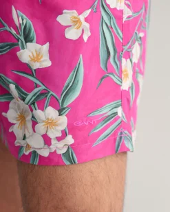 Oleander Print Swim Shorts