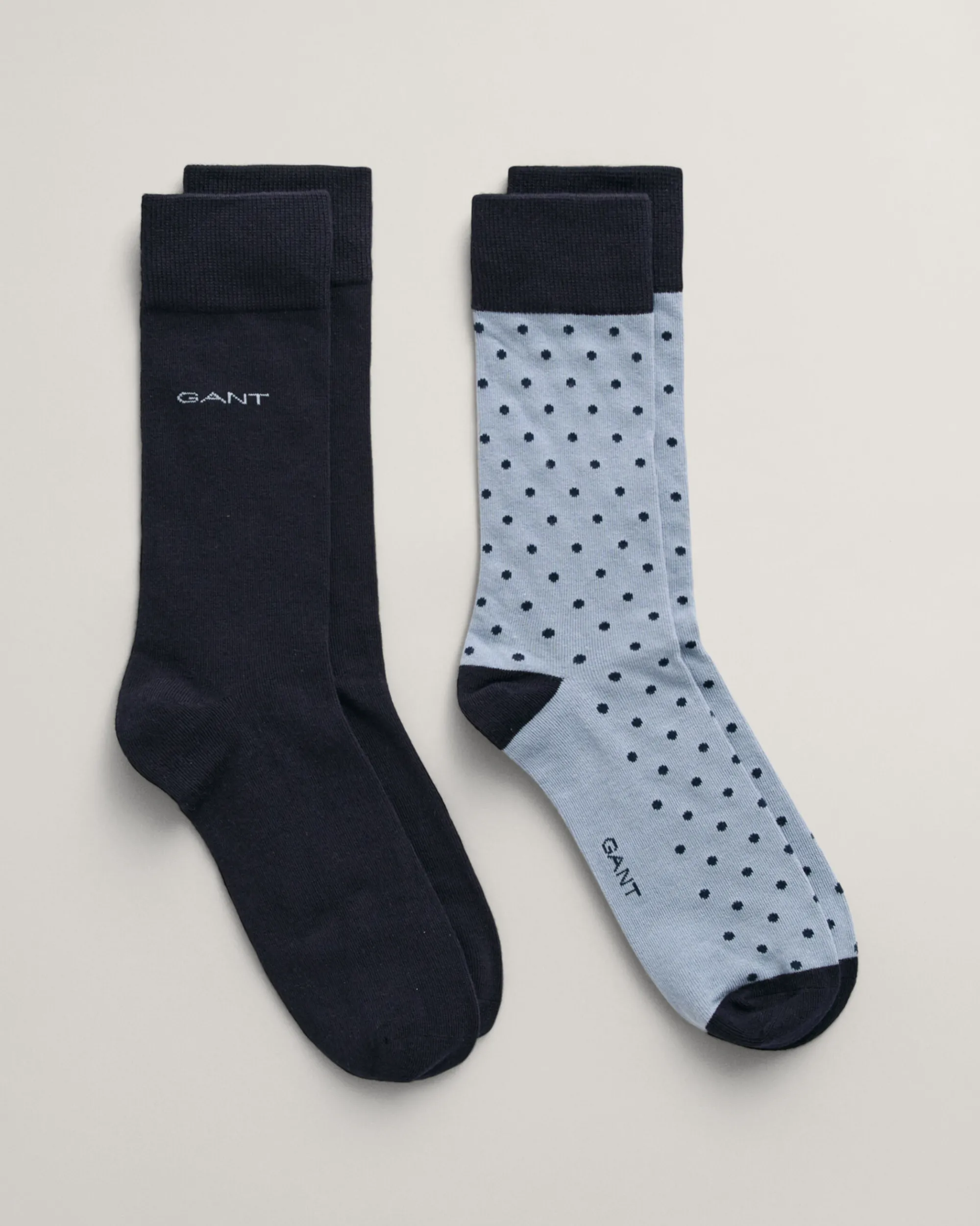 2-Pack Dot & Solid Socks