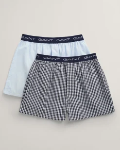2-Pack Gingham And Striped Boxers