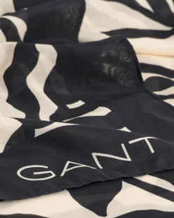 Palm Print Cotton Silk Sarong