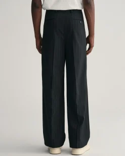 Pleated Pinstripe Suit Pants