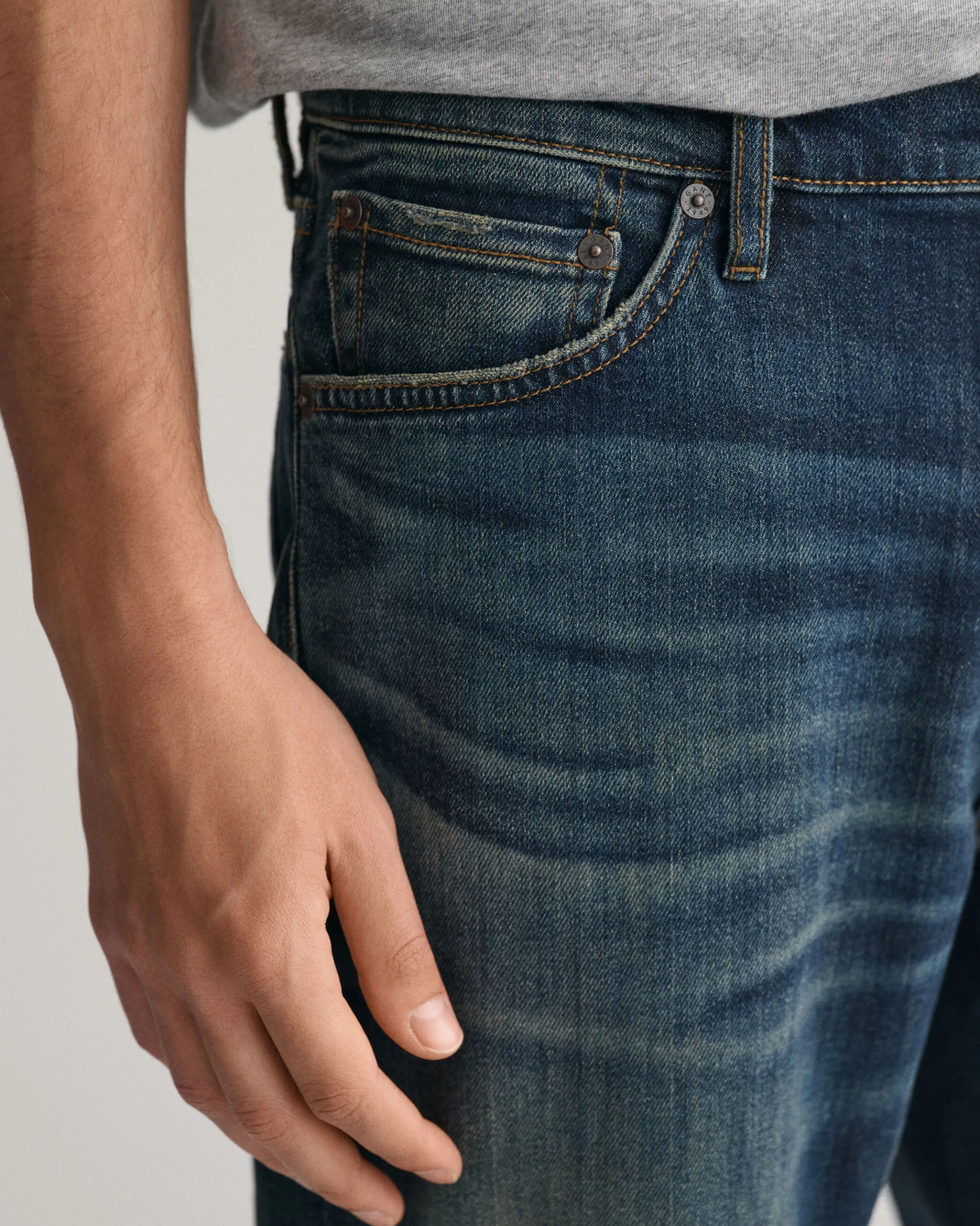 Regular Fit Archive Wash Jeans