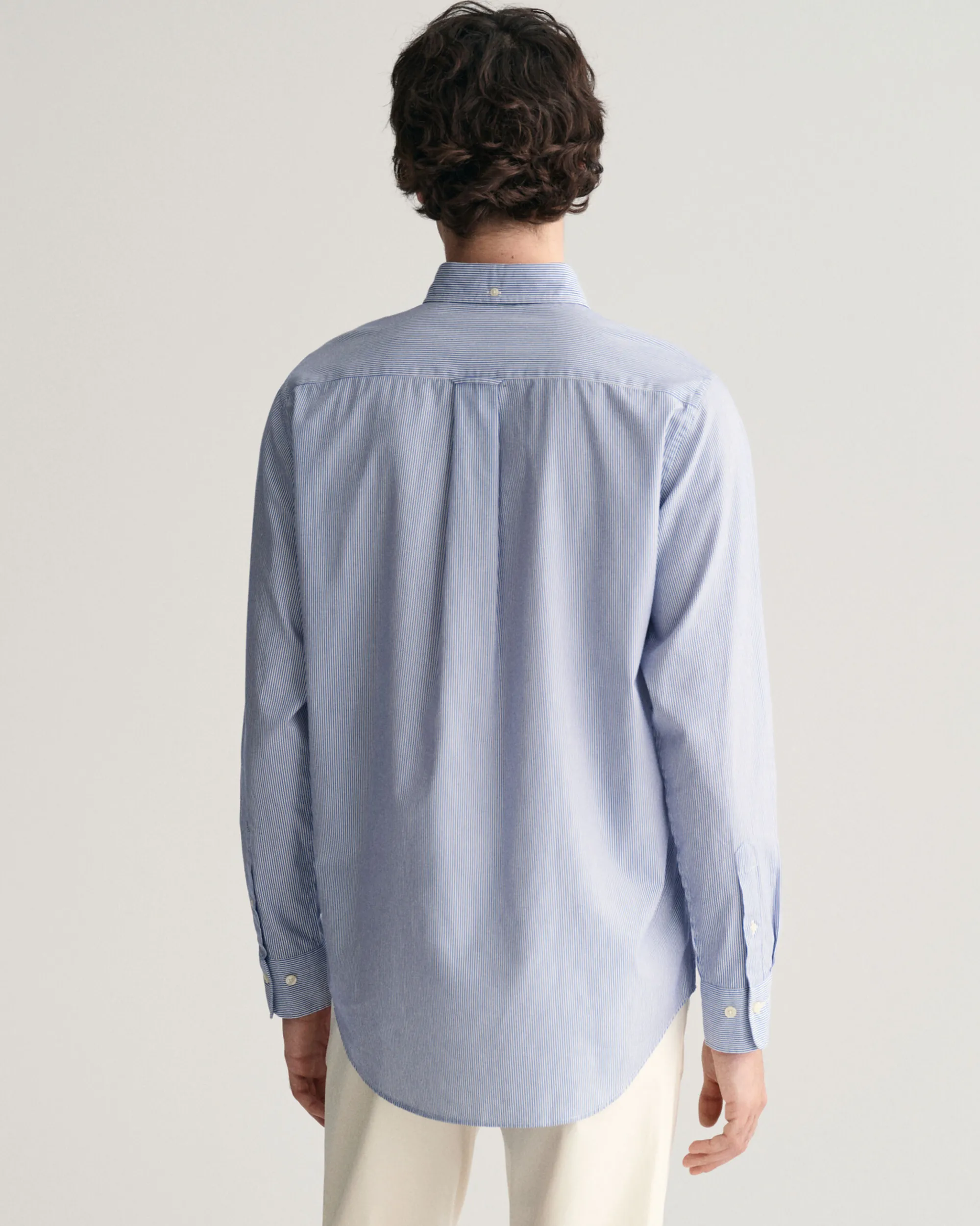 Regular Fit Banker Stripe Poplin Shirt