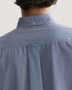 Regular Fit Banker Stripe Poplin Shirt