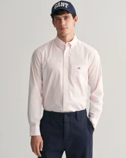 Regular Fit Banker Stripe Poplin Shirt