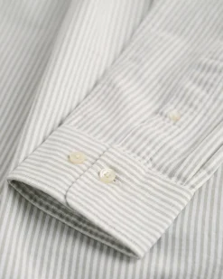 Regular Fit Banker Stripe Oxford Shirt