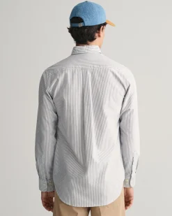 Regular Fit Banker Stripe Oxford Shirt
