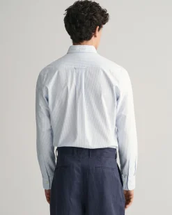 Regular Fit Banker Stripe Oxford Shirt