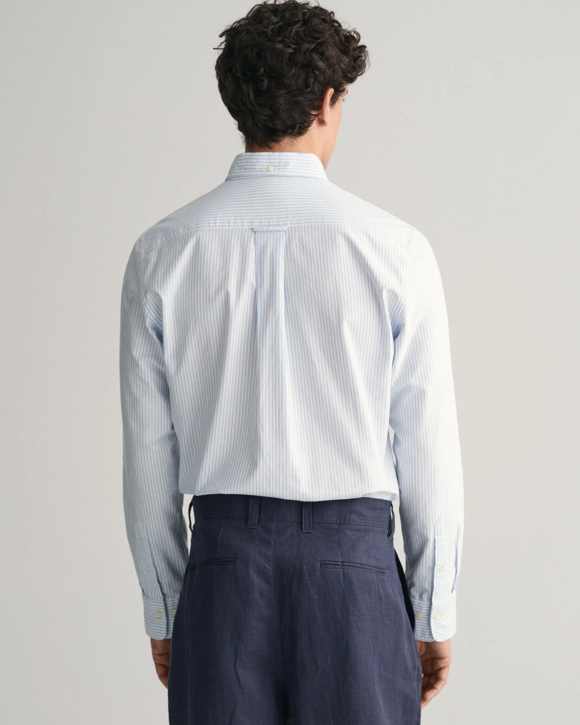 Regular Fit Banker Stripe Oxford Shirt