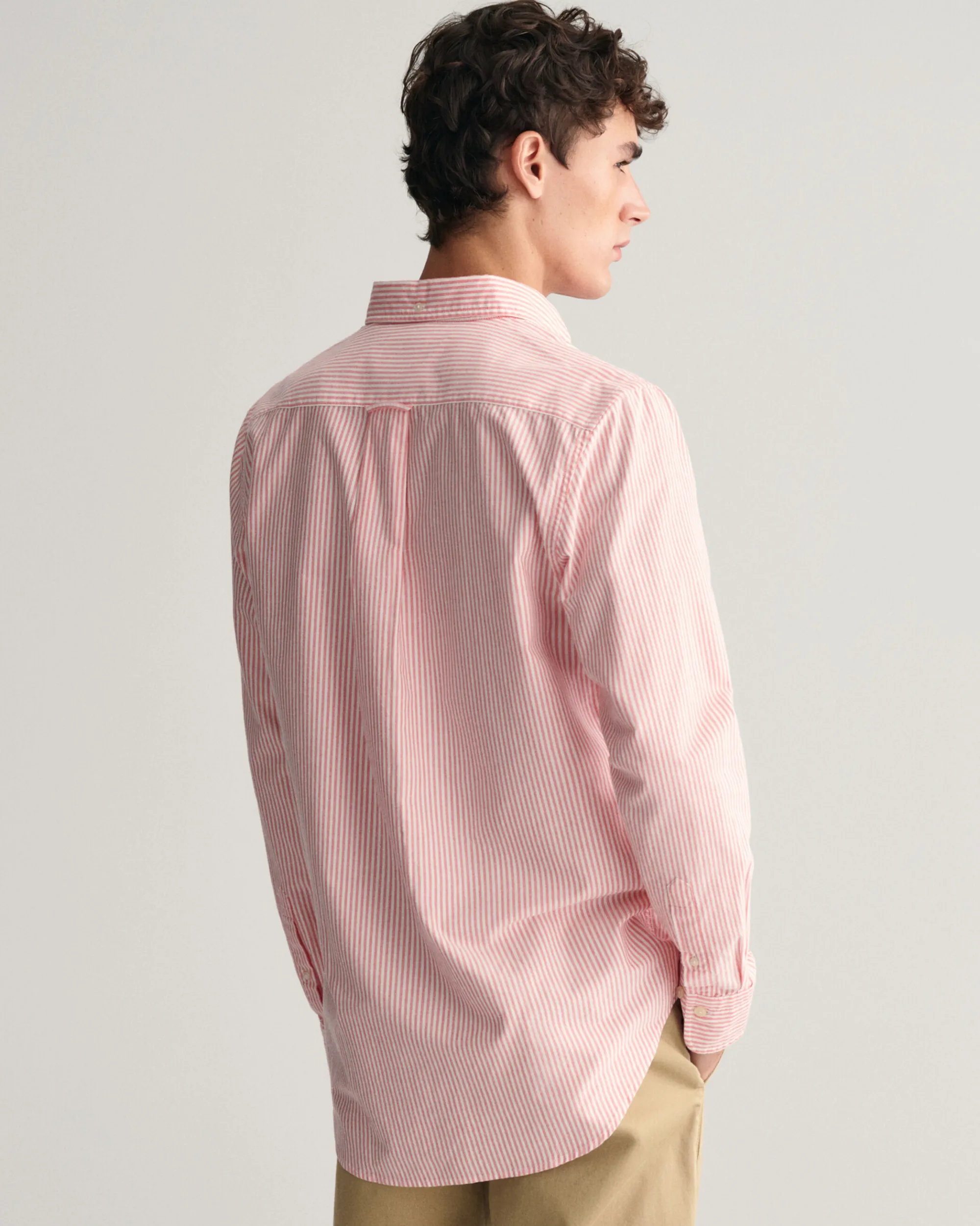 Regular Fit Banker Stripe Oxford Shirt