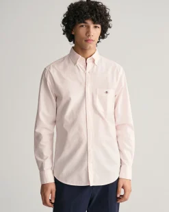 Regular Fit Banker Stripe Oxford Shirt
