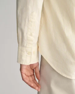 Regular Fit Banker Stripe Oxford Shirt
