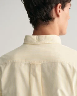 Regular Fit Banker Stripe Oxford Shirt