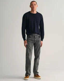 Regular Fit Black Wash Jeans