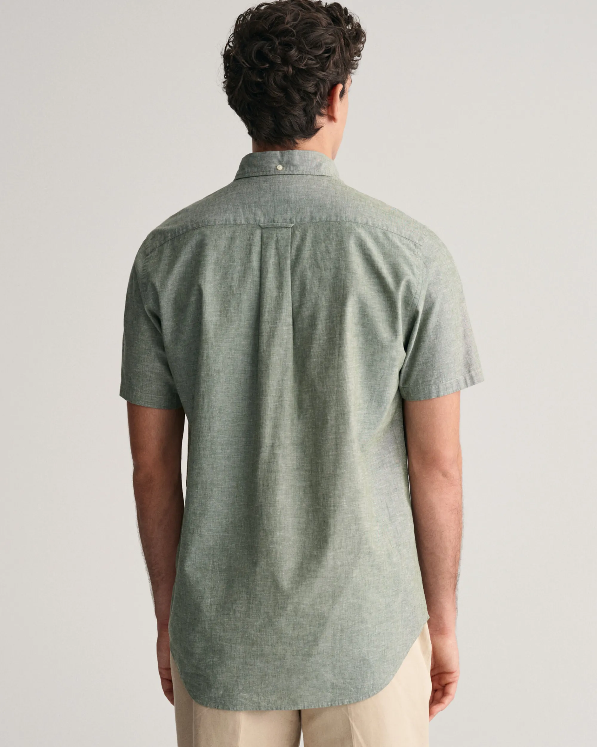 Regular Fit Cotton Linen Short Sleeve Shirt