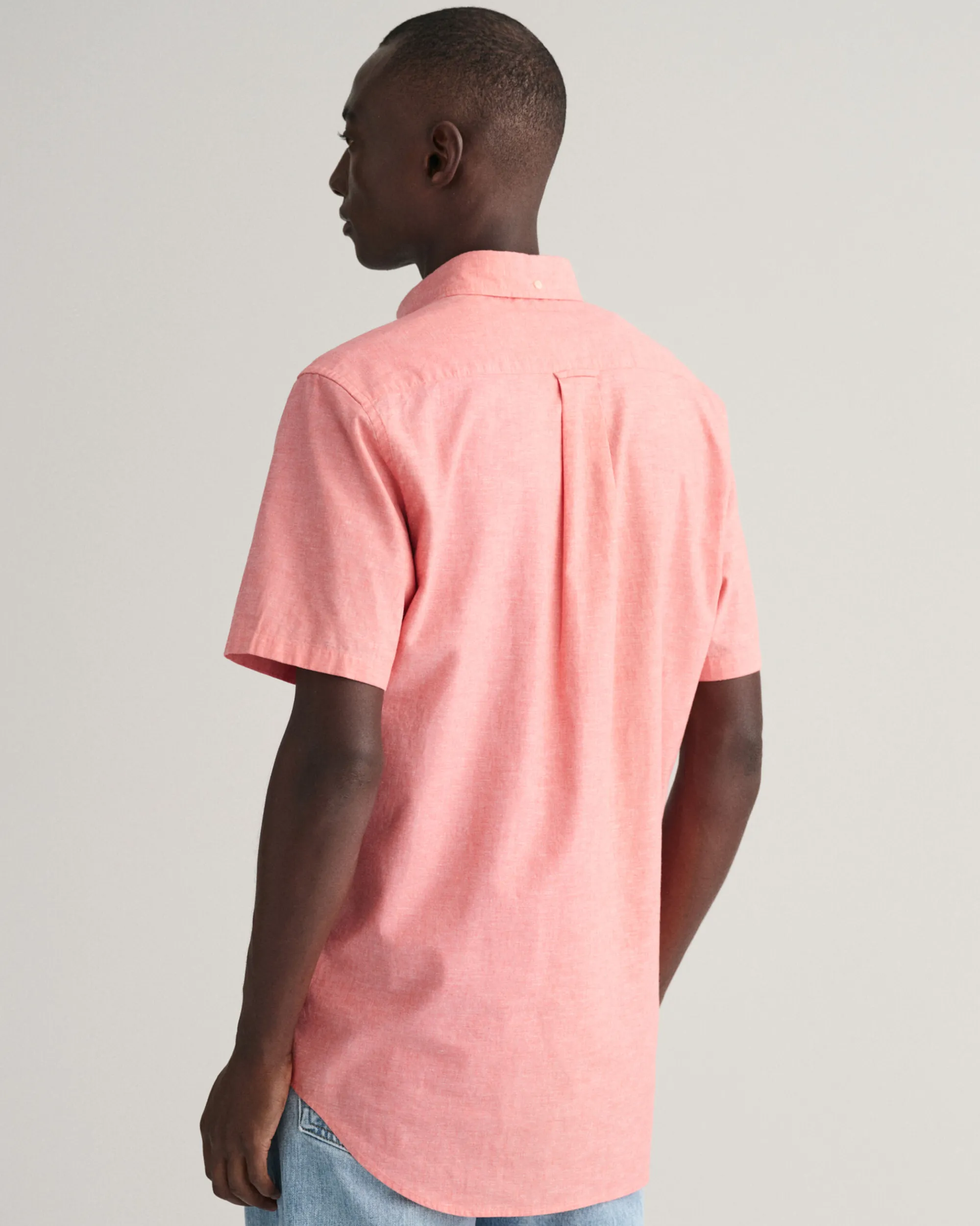 Regular Fit Cotton Linen Short Sleeve Shirt