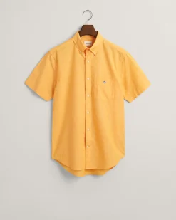 Regular Fit Cotton Linen Short Sleeve Shirt