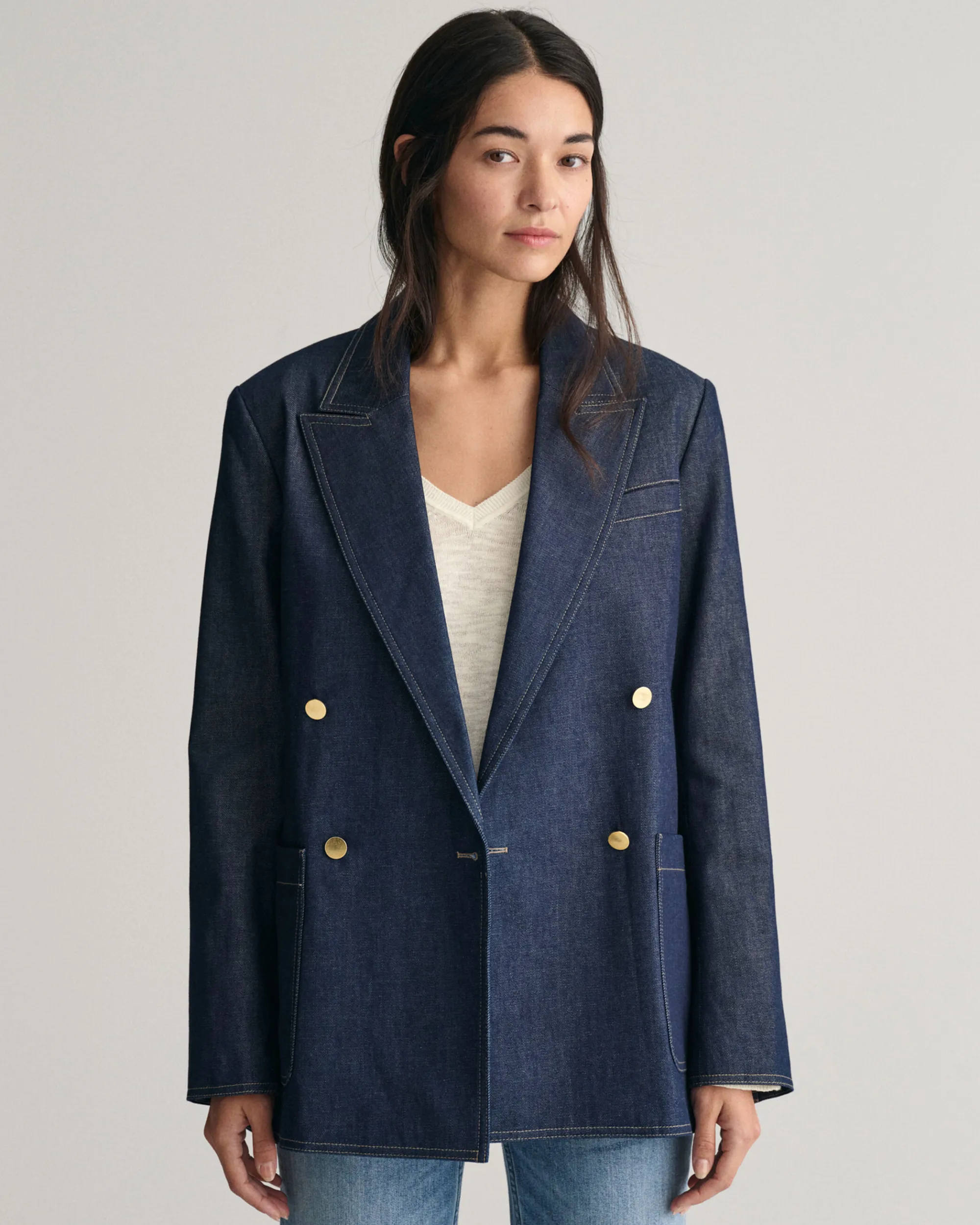 Regular Fit Denim Club Blazer