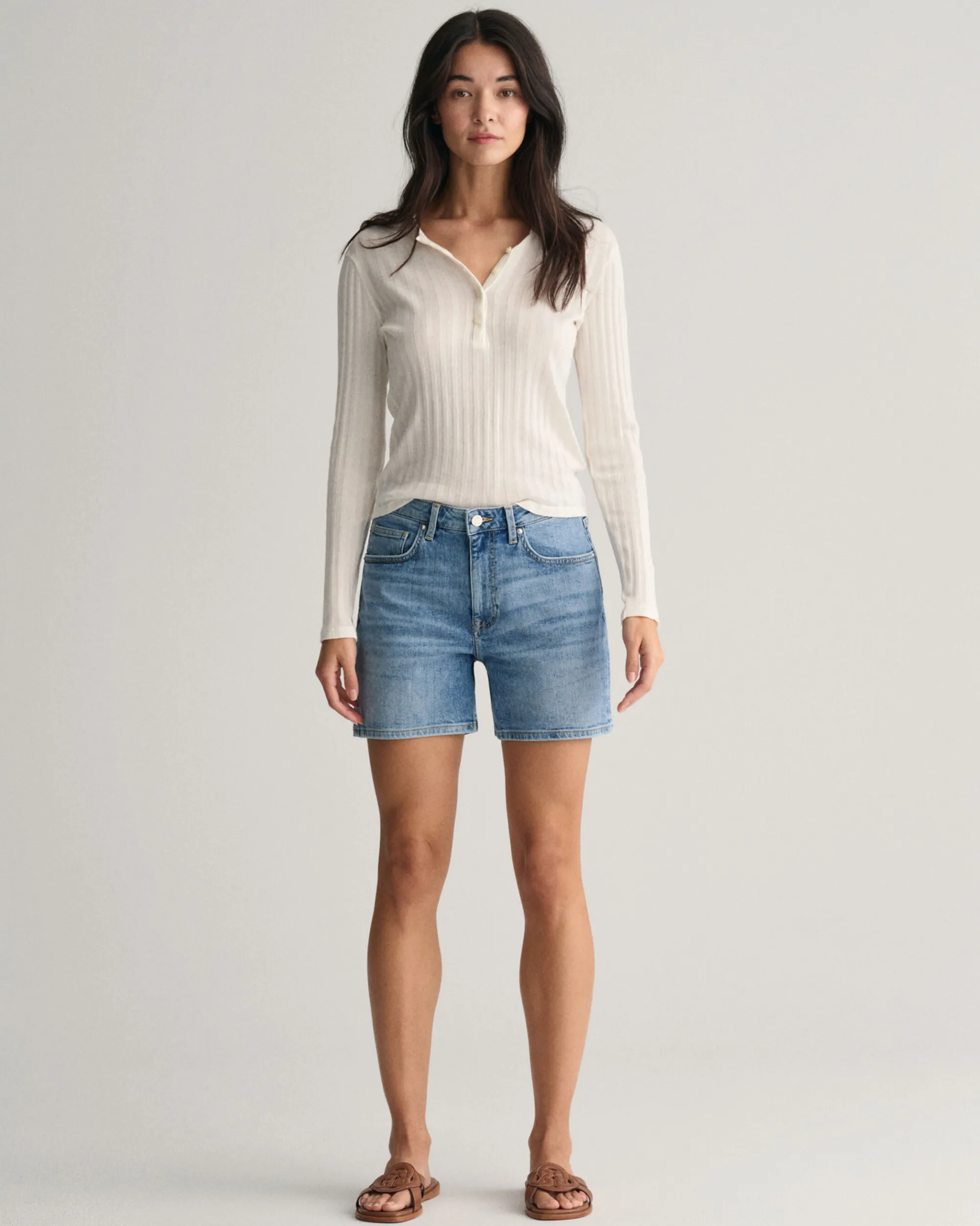 Regular Fit Denim Shorts