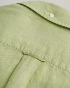 Regular Fit Garment-Dyed Linen Shirt