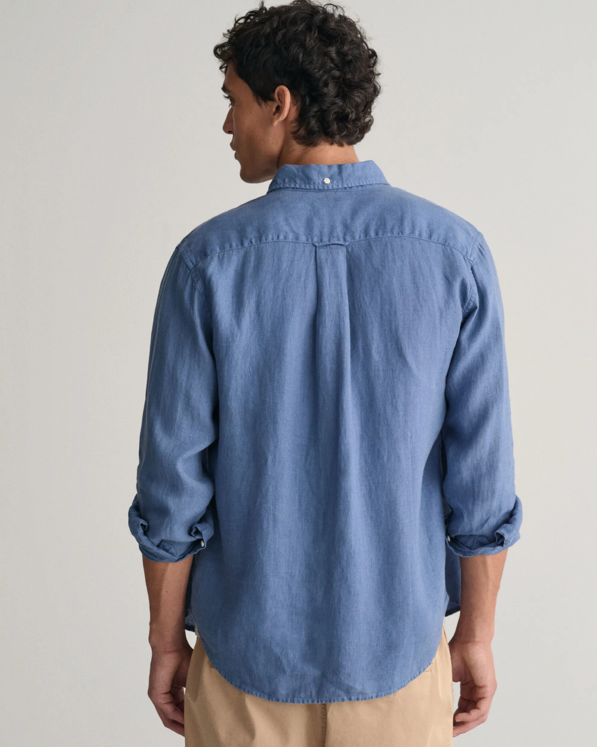 Regular Fit Garment-Dyed Linen Shirt