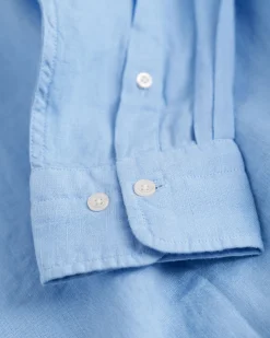 Regular Fit Garment-Dyed Linen Shirt
