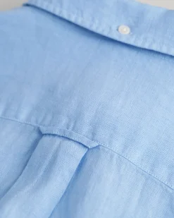 Regular Fit Garment-Dyed Linen Shirt