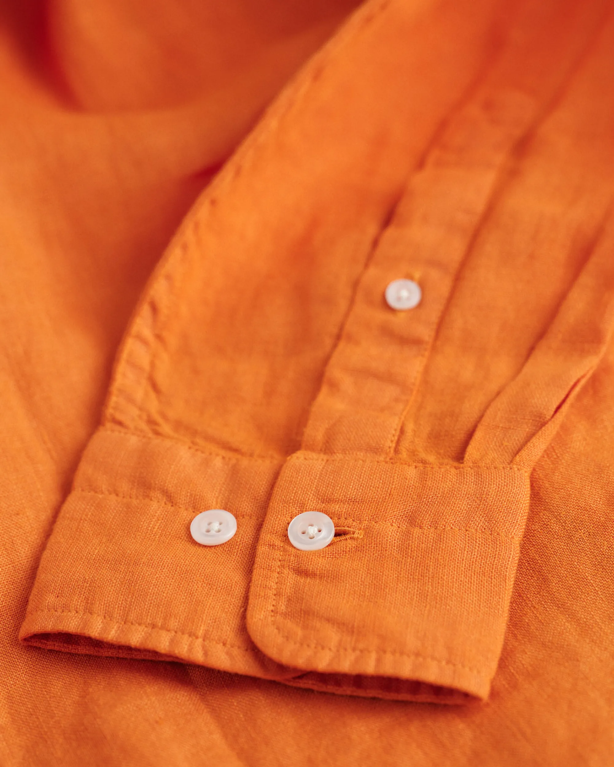 Regular Fit Garment-Dyed Linen Shirt