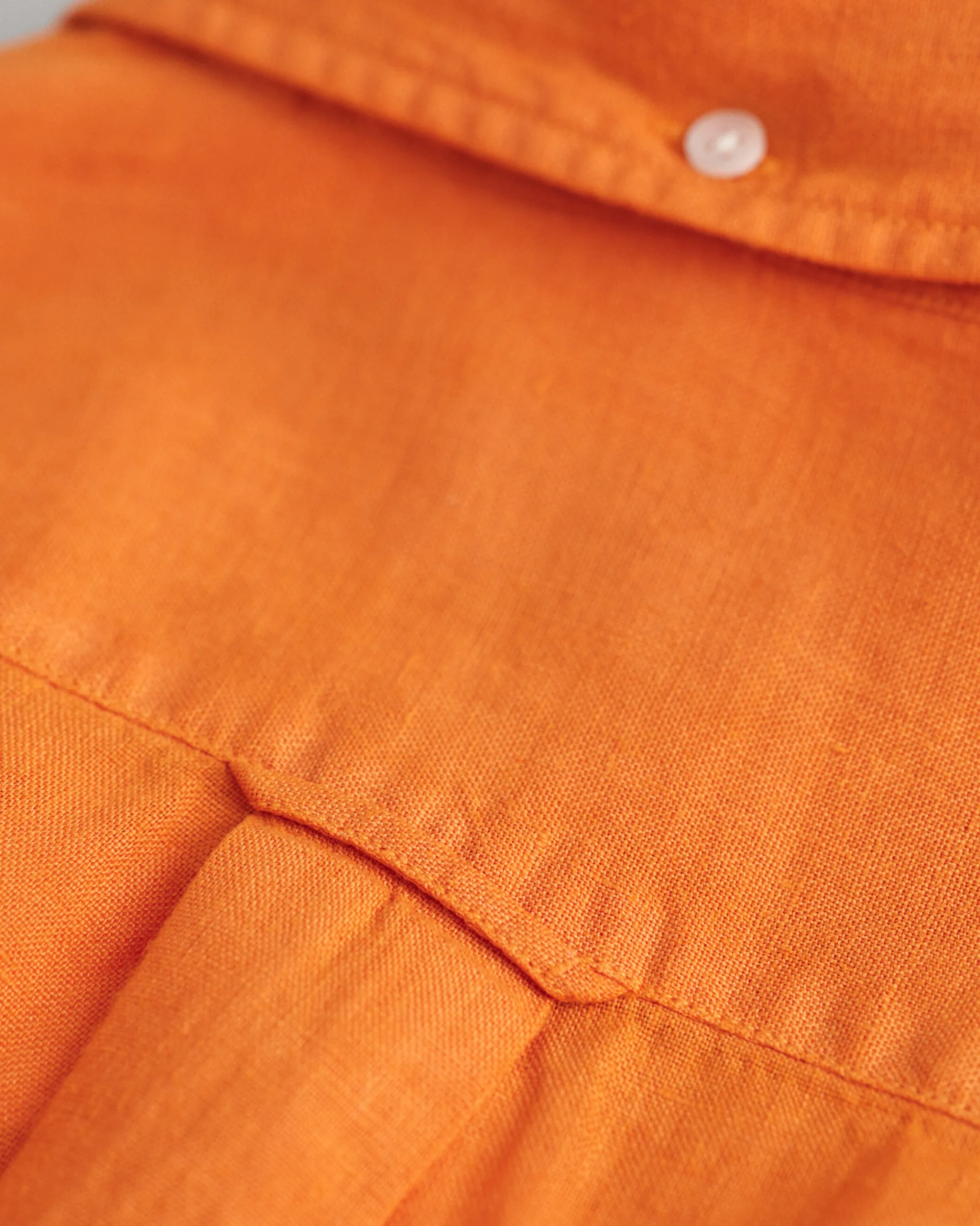 Regular Fit Garment-Dyed Linen Shirt