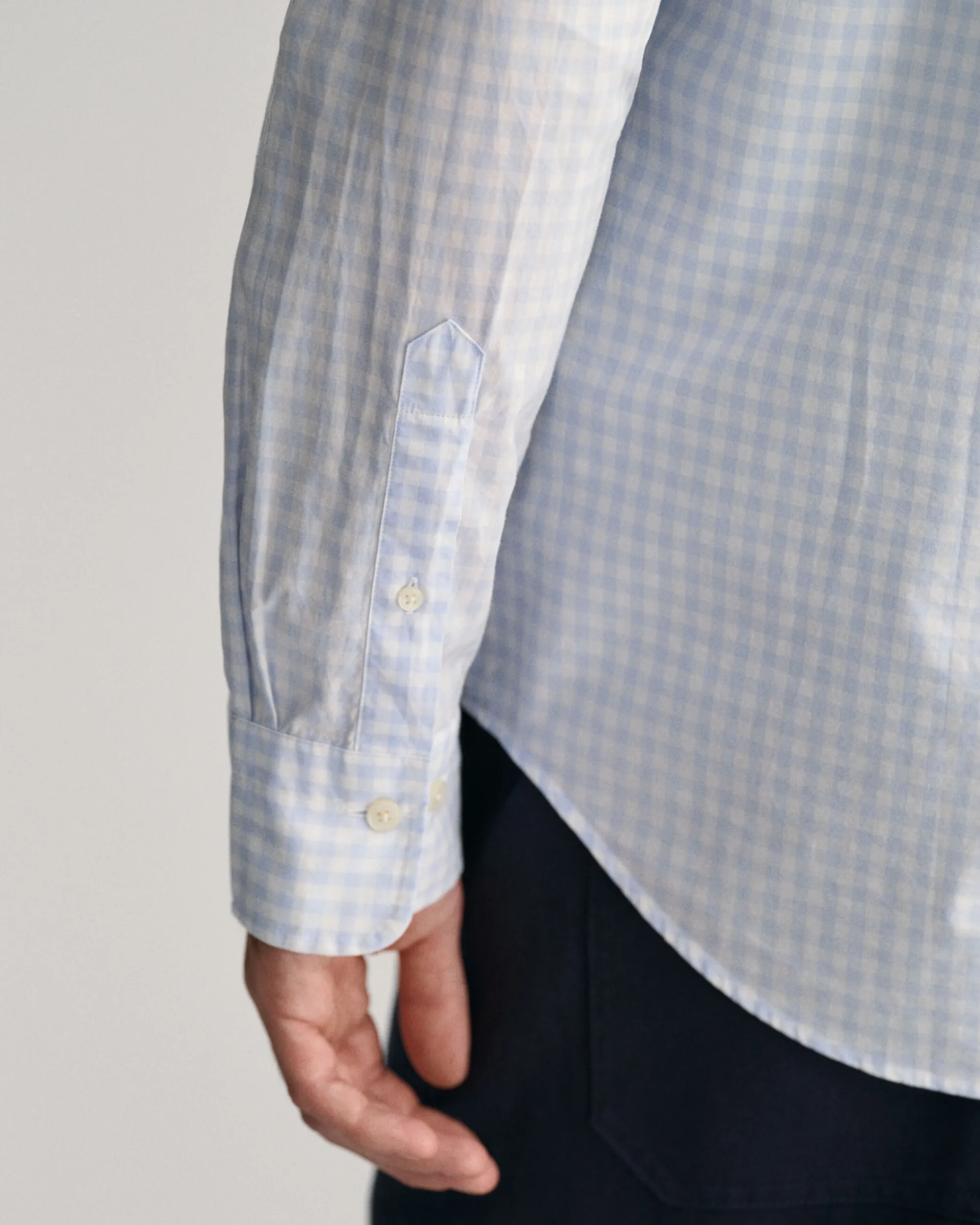 Regular Fit Gingham Poplin Shirt