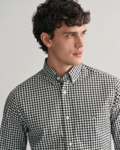 Regular Fit Gingham Poplin Shirt