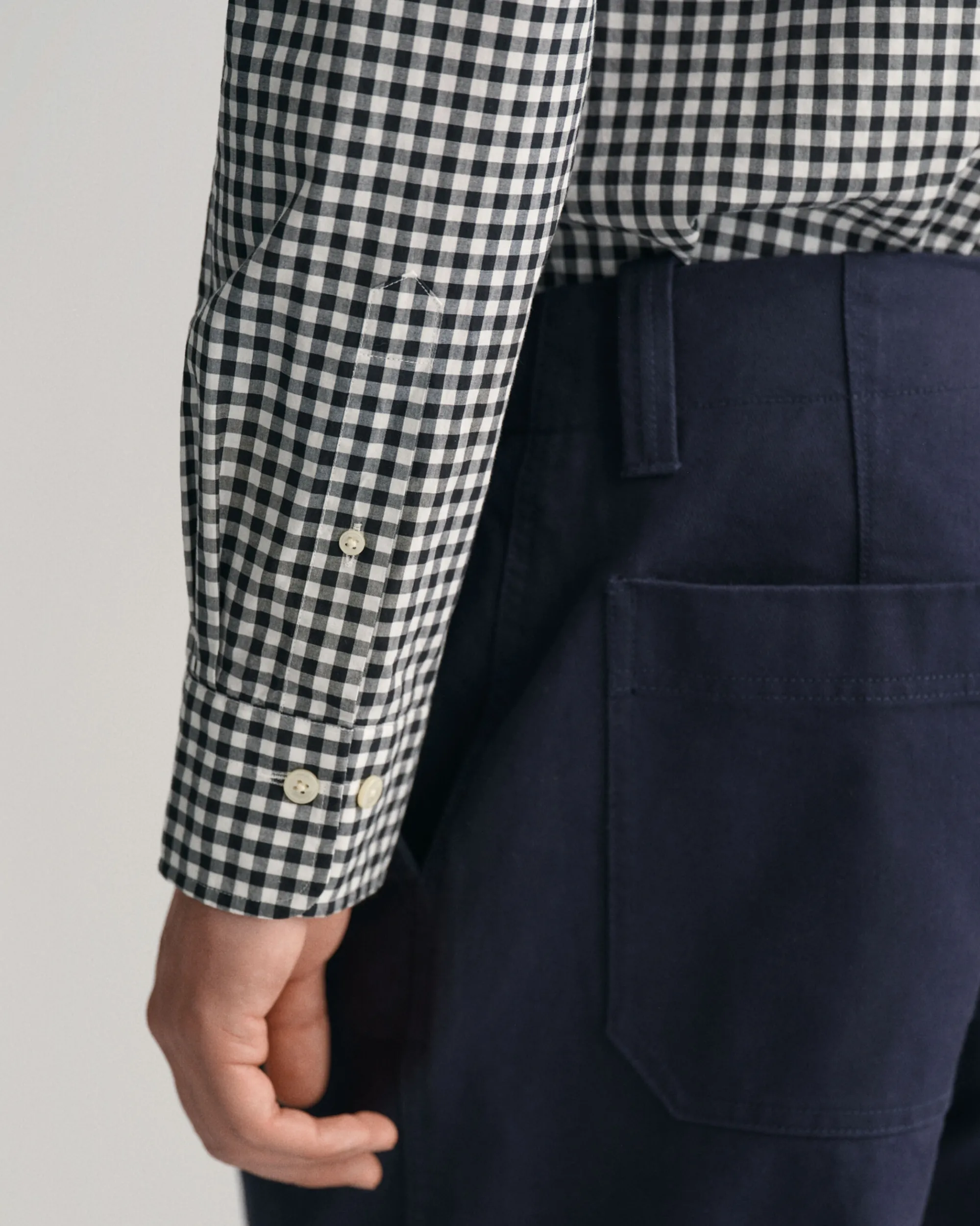 Regular Fit Gingham Poplin Shirt