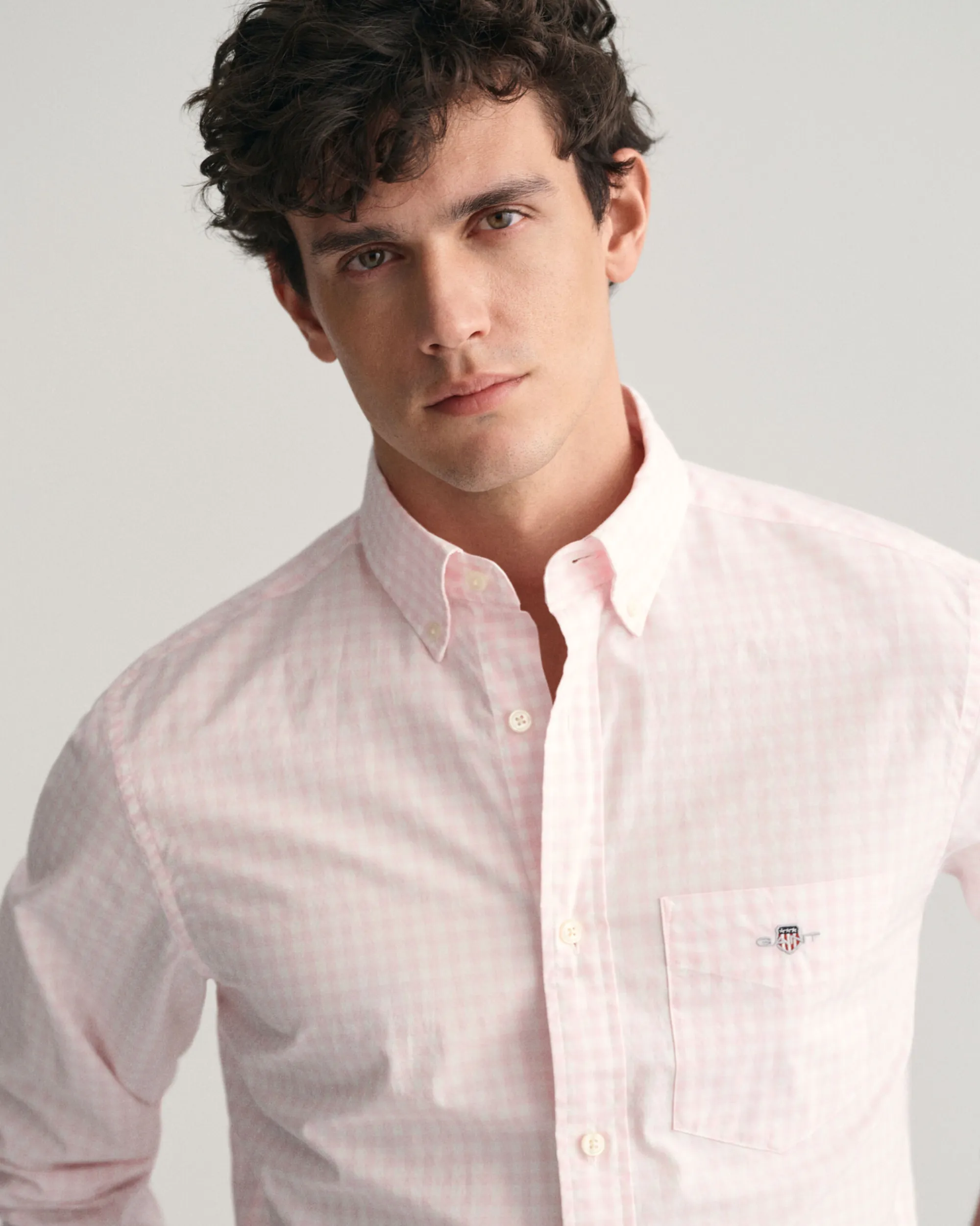Regular Fit Gingham Poplin Shirt