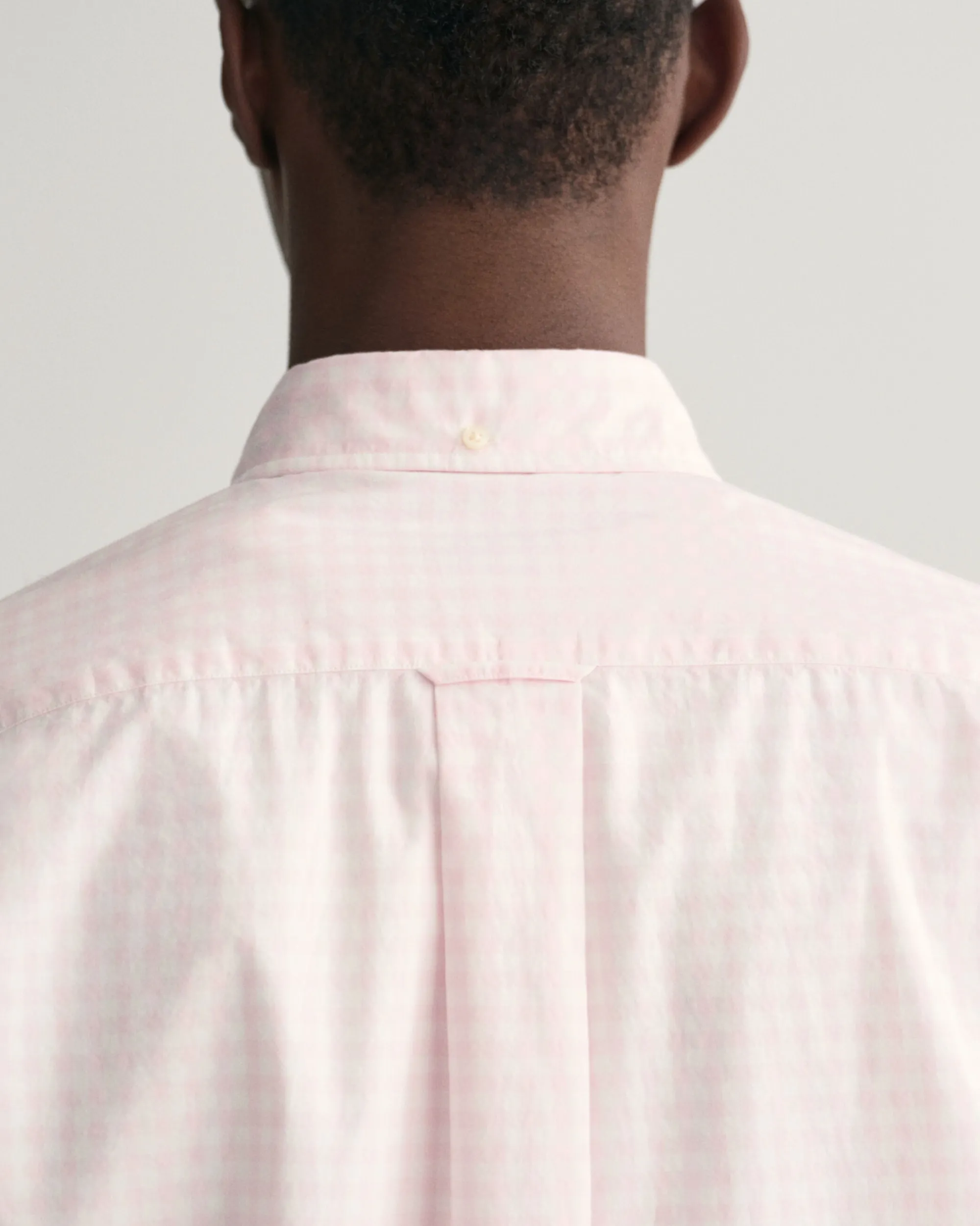 Regular Fit Gingham Poplin Short Sleeve Shirt