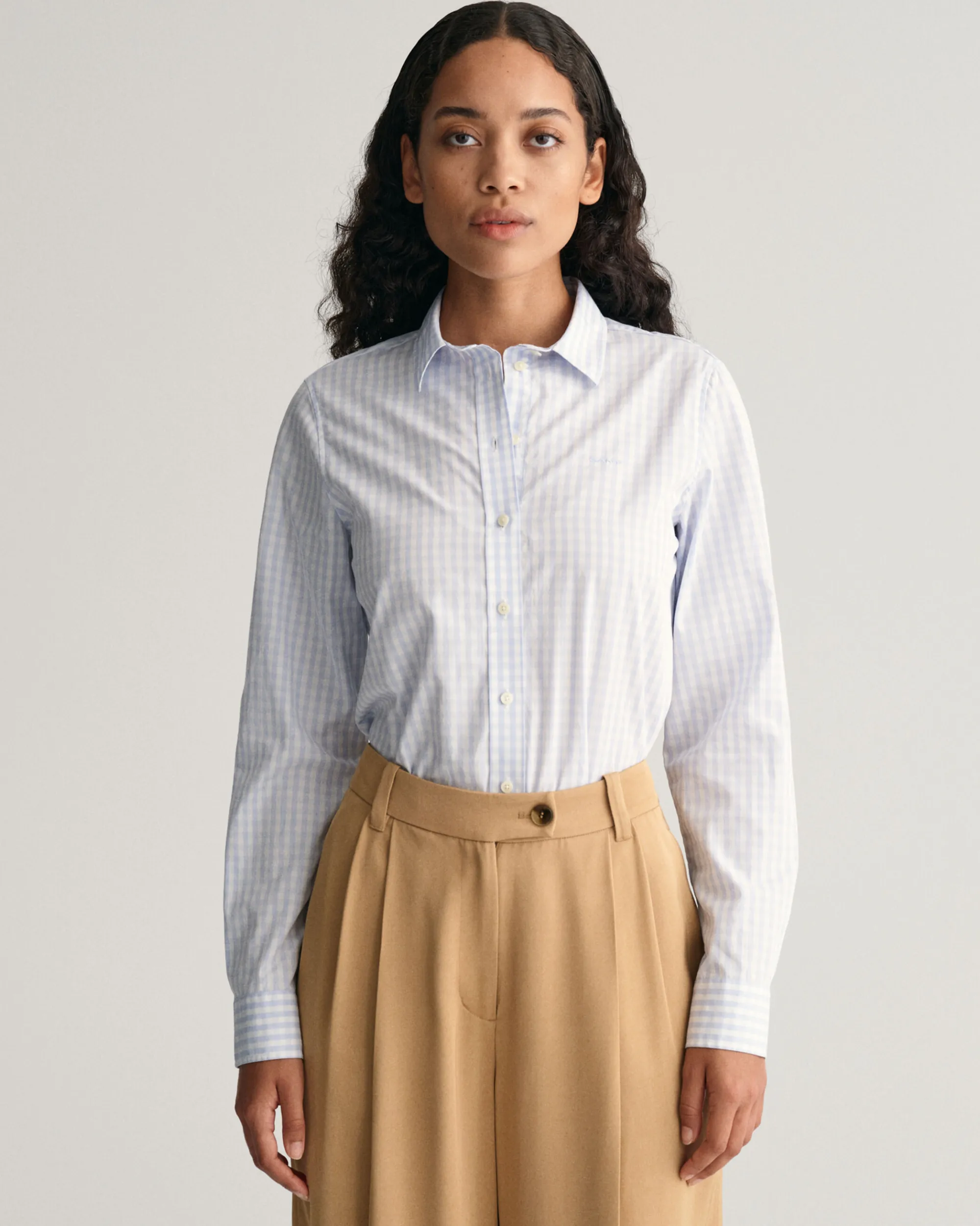Regular Fit Gingham Poplin Shirt