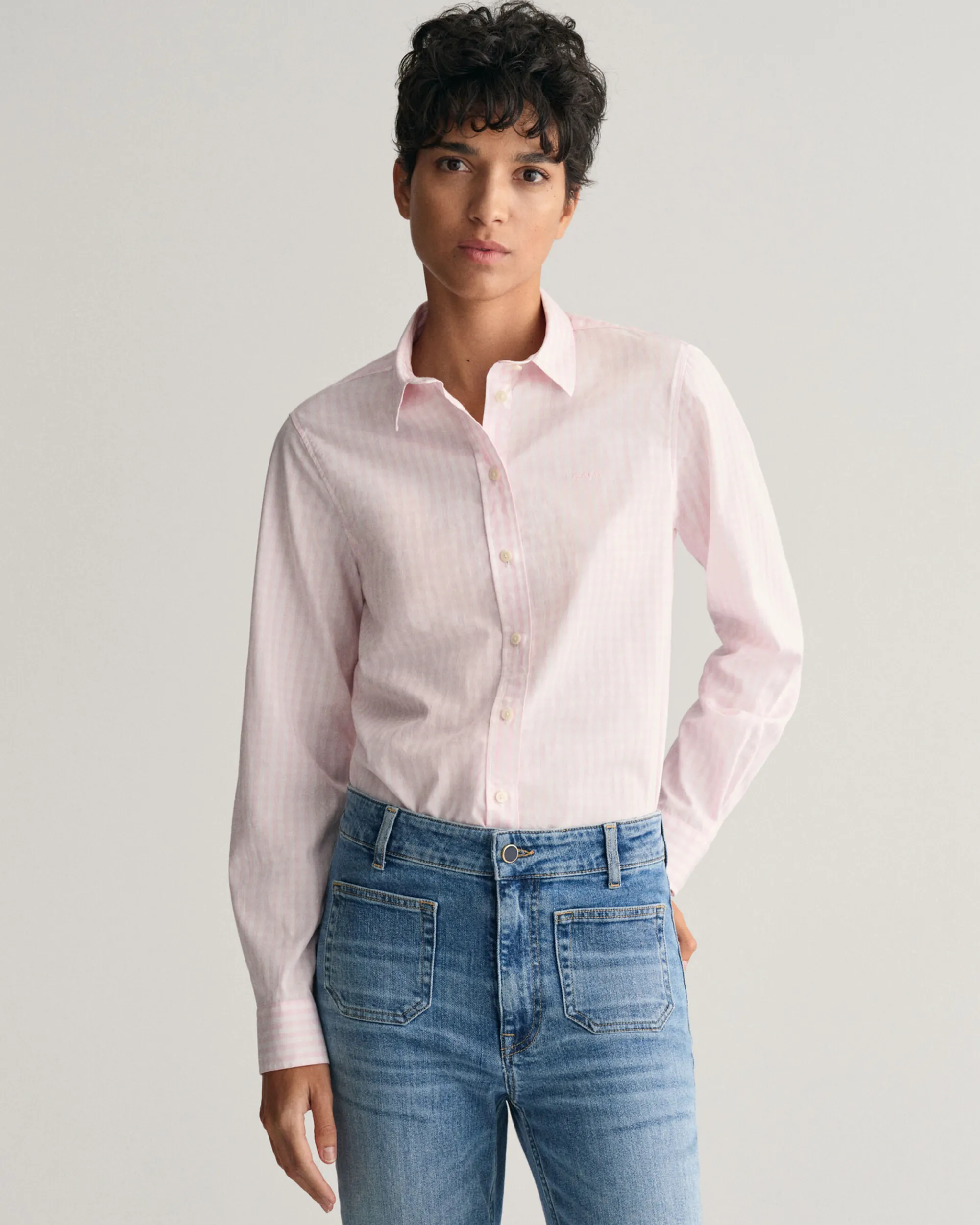 Regular Fit Gingham Poplin Shirt