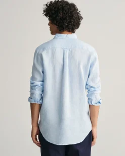 Regular Fit Houndstooth Linen Shirt