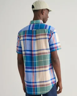 Regular Fit Indian Madras Short Sleeve Shirt