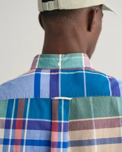 Regular Fit Indian Madras Short Sleeve Shirt