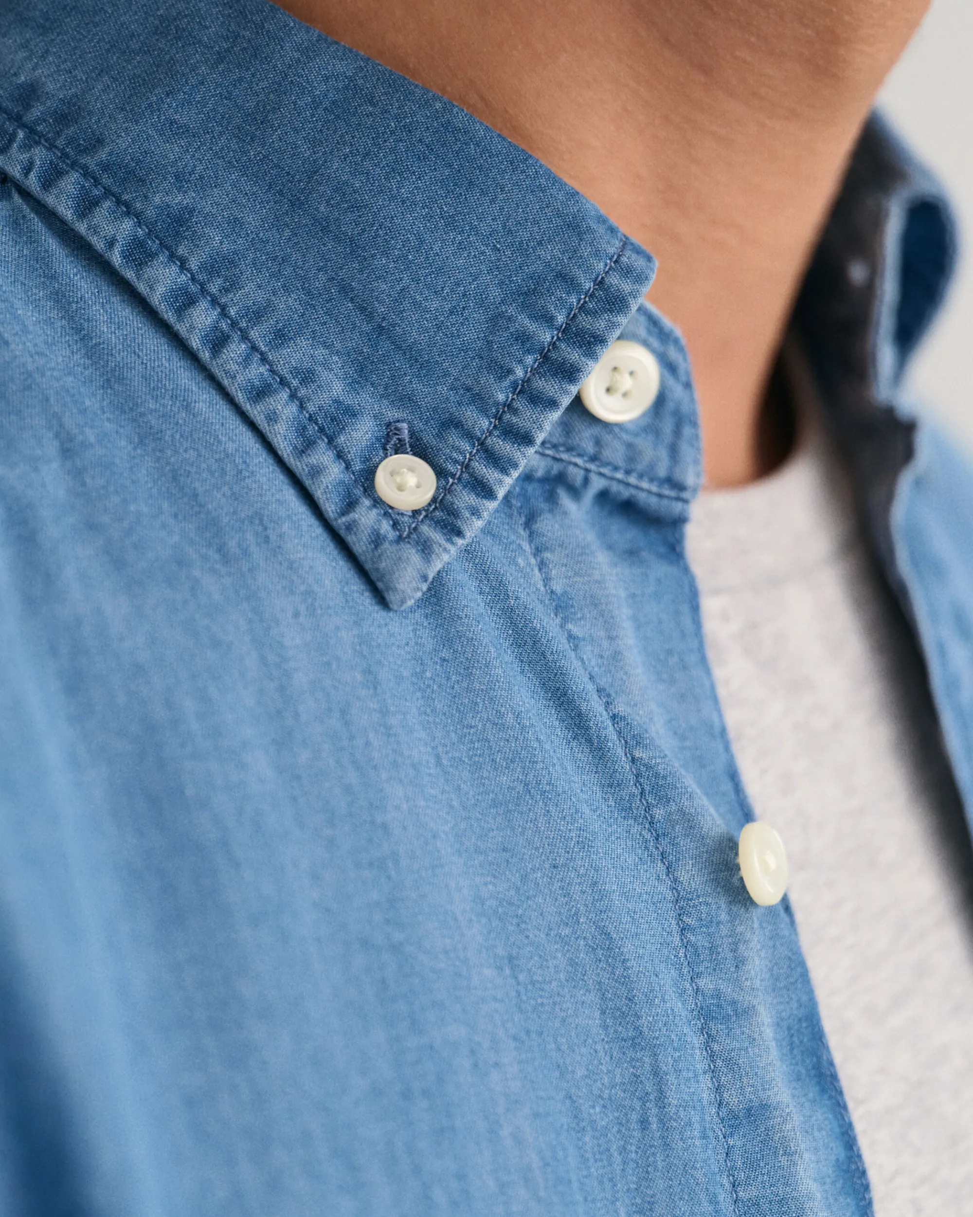 Regular Fit Indigo Shirt