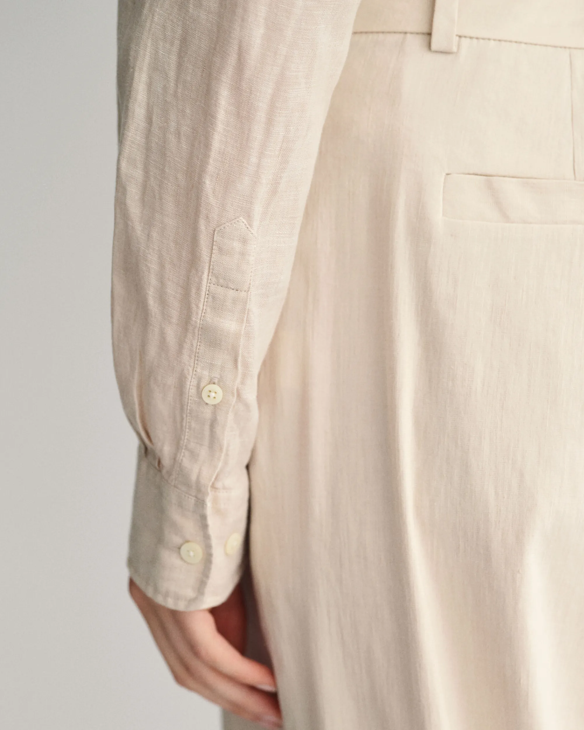 Regular Fit Linen Chambray Shirt