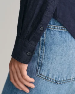 Regular Fit Linen Chambray Shirt